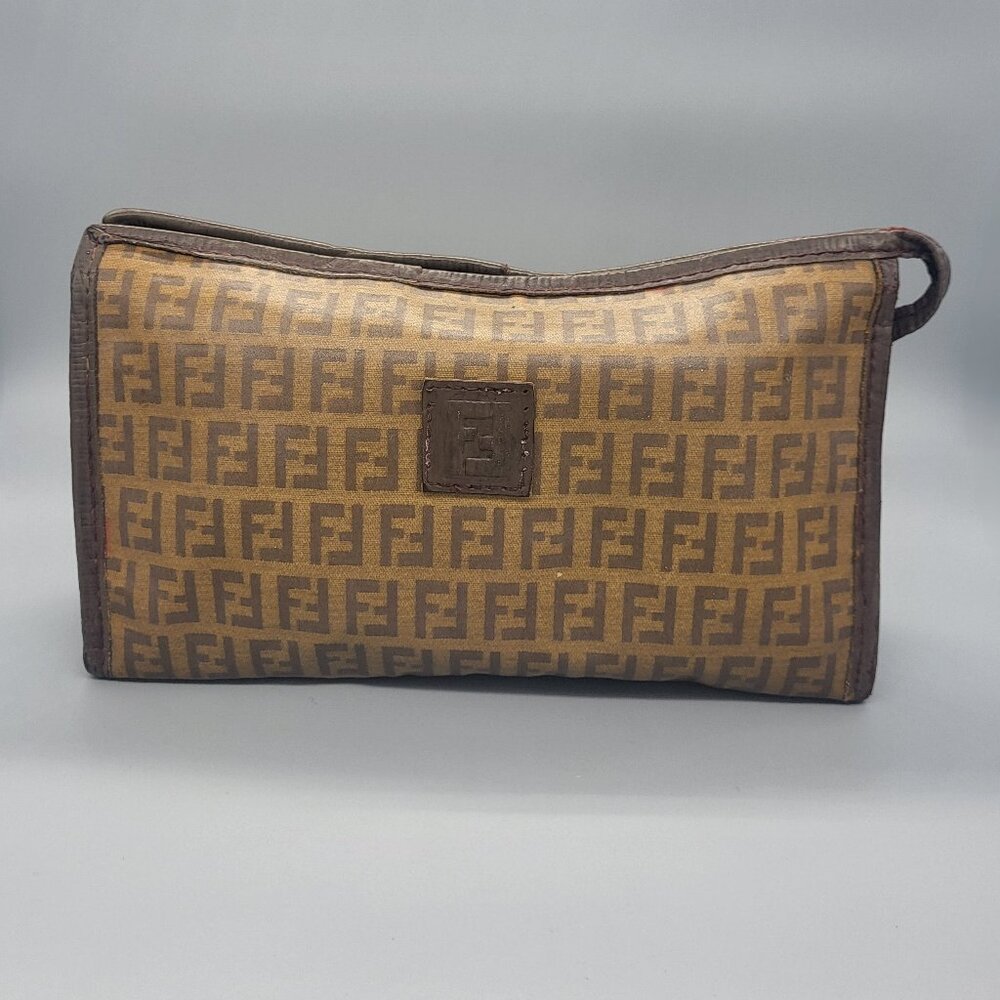 FENDI Vintage Logo Clutch Bag